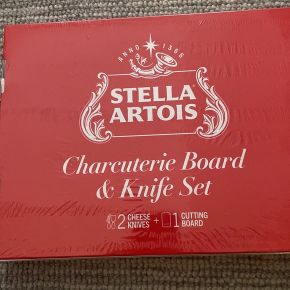 Stella Artois Charcuterie board and cheese knife set - Picture 3 of 3